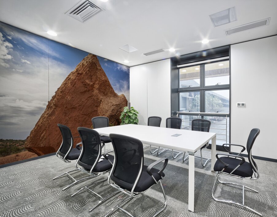 Tilted Rock Wall Printing