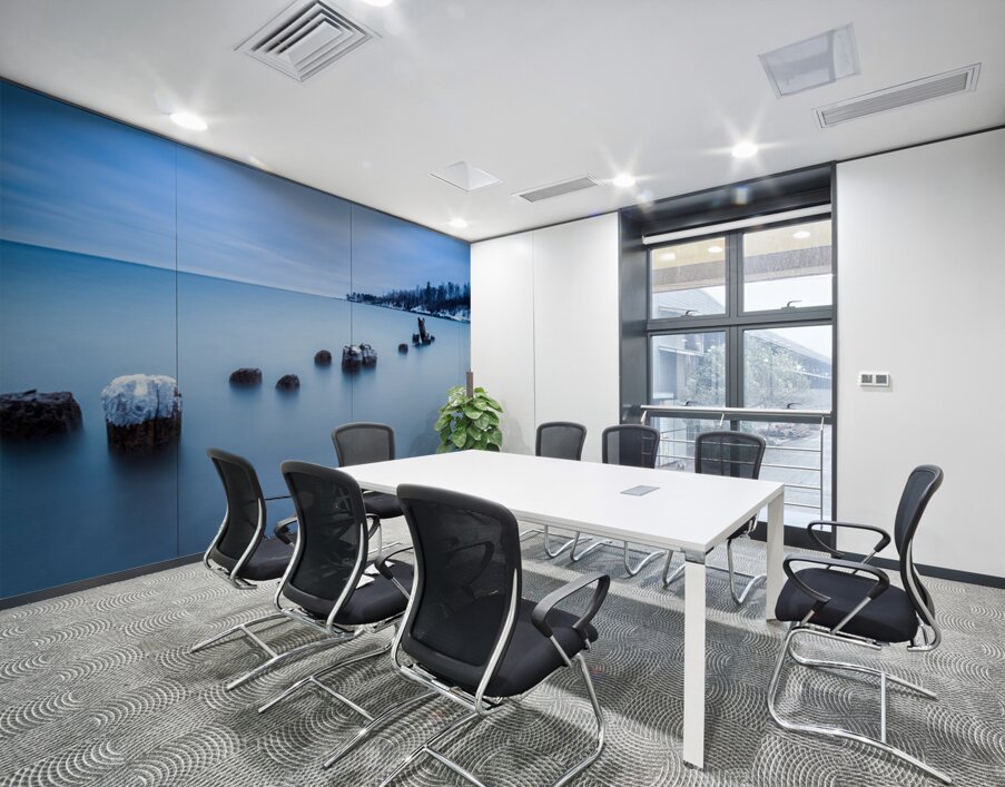 Blue Mood Wall Printing