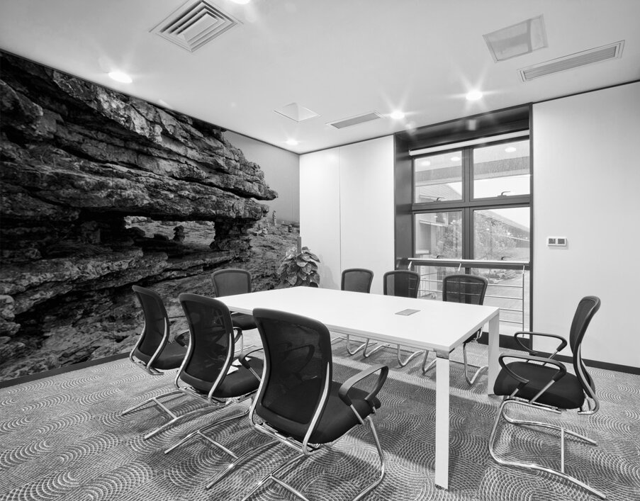 Foggy Outcrop Wall Printing