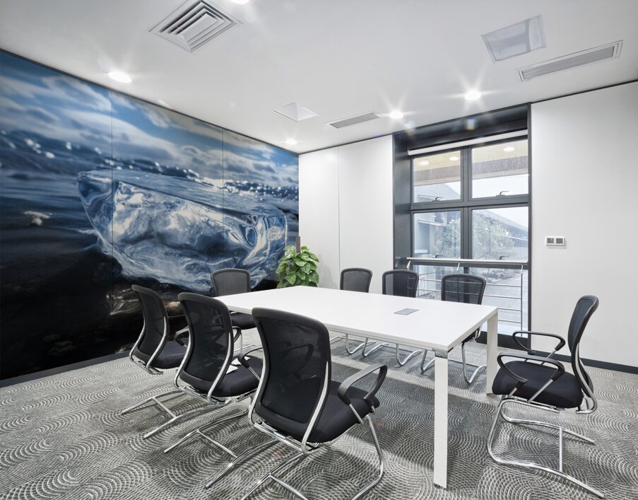 Icy Reflection Wall Printing