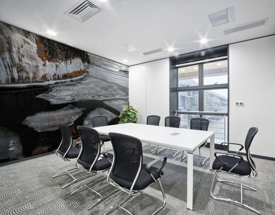 Pancake Ice on Lake Superior Wall Printing