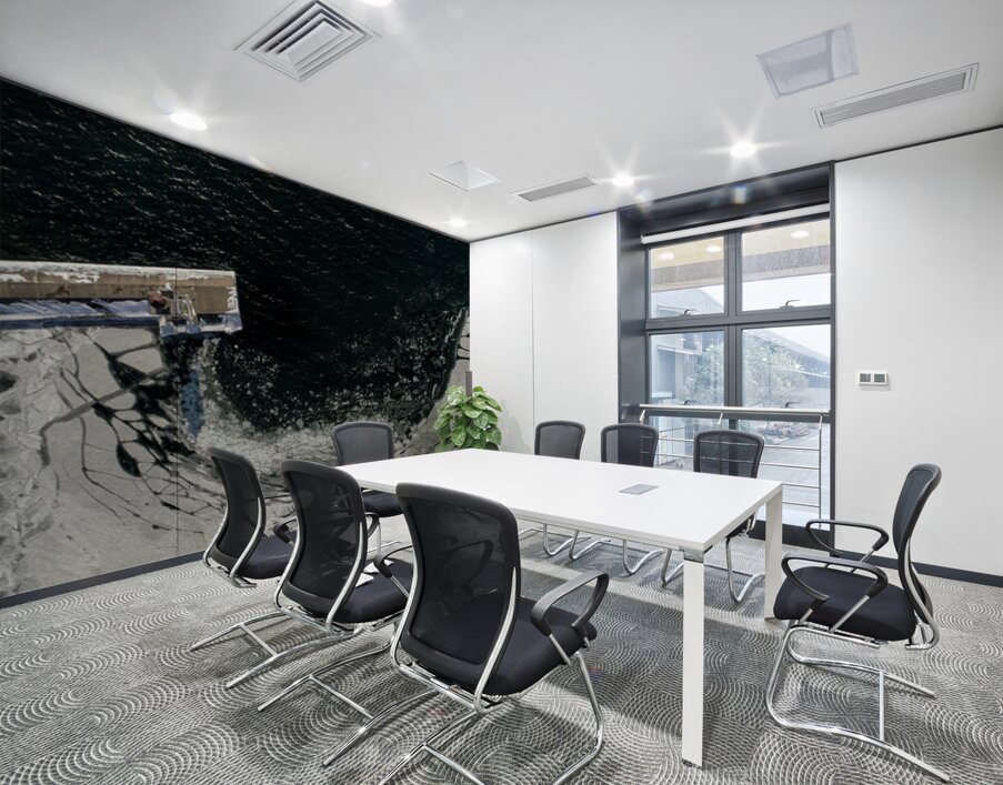 Grand Marais Winter Harbor Lighthouse Wall Printing