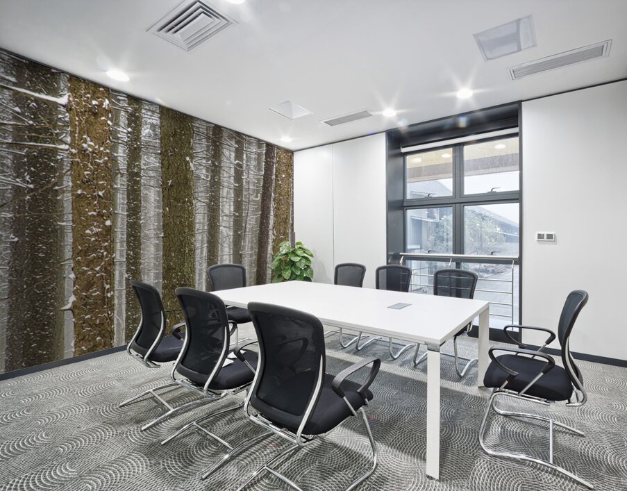 Winter Pine Forest Wall Printing