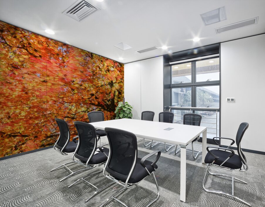 Tree on Fire Wall Printing