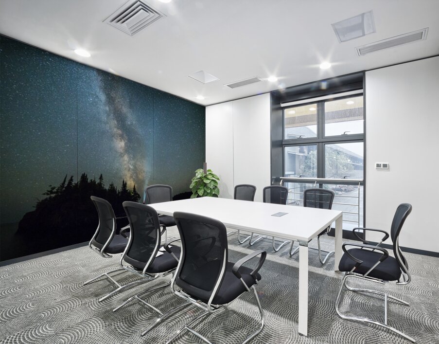 Milky Way Over Lake Superior Wall Printing