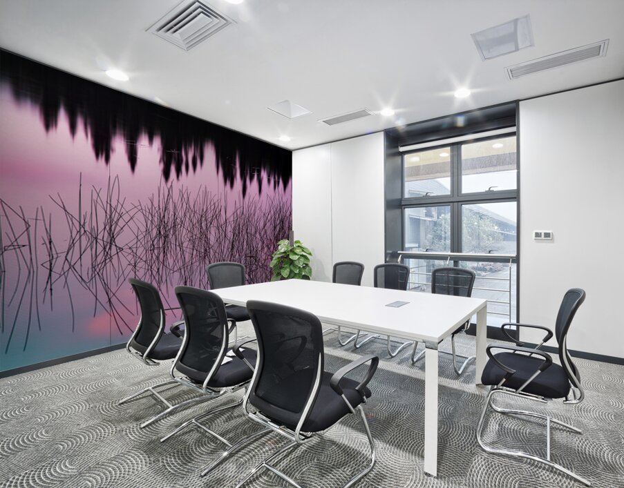 A Weedy Lake Abstract Wall Printing