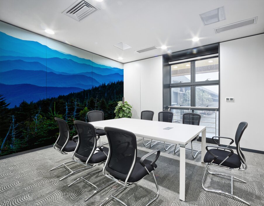 Blue Hour Over the Smoky Mountains Wall Printing