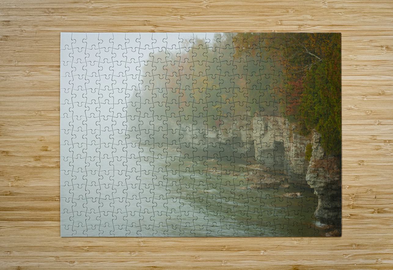 Door County Foggy Morning Kelley McClure Puzzle printing