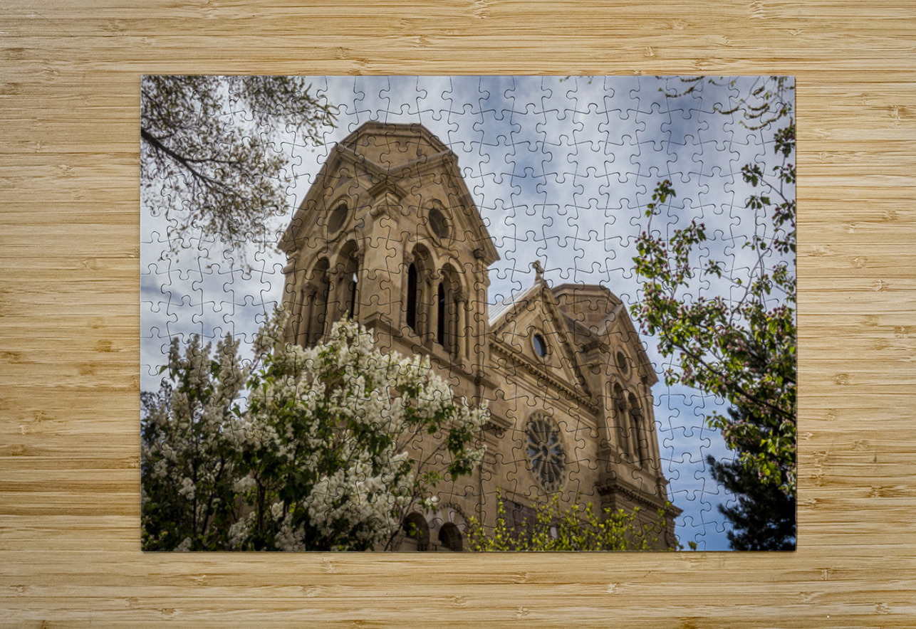The Cathedral Basilica of St. Francis of Assisi Santa Fe Kelley McClure Puzzle printing