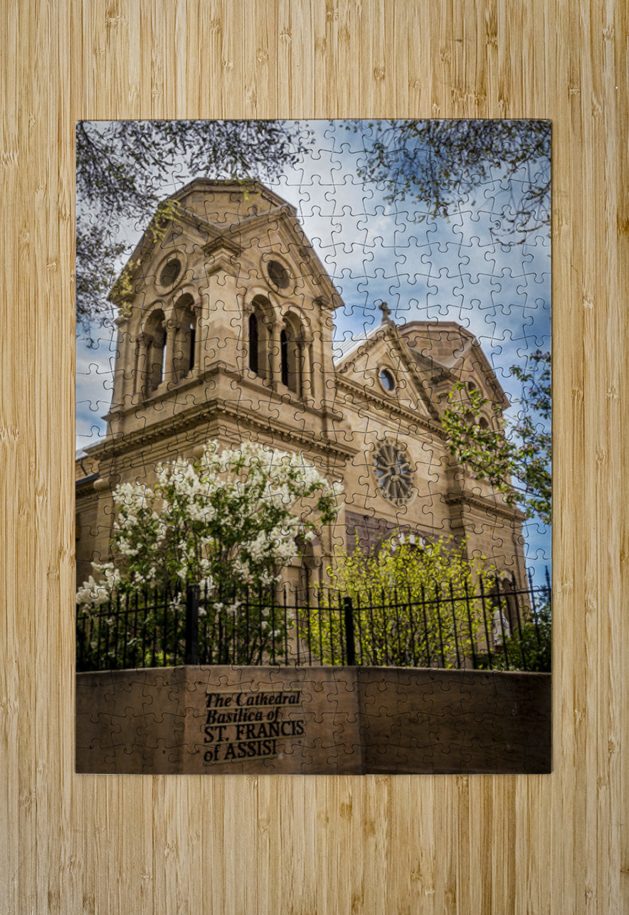 The Cathedral Basilica of Saint Francis of Asissi Santa Fe  Kelley McClure Puzzle printing