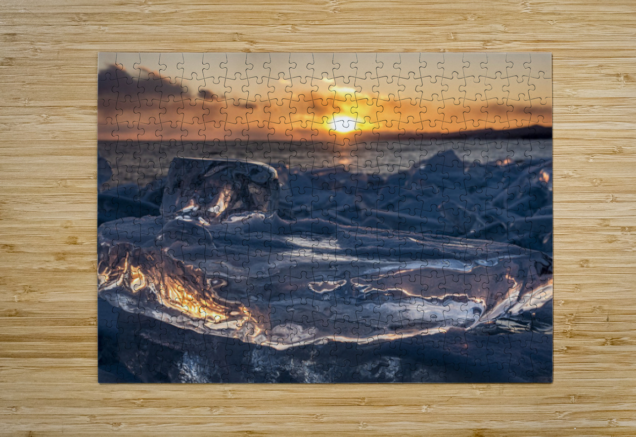 Icy Sunset Kelley McClure Puzzle printing