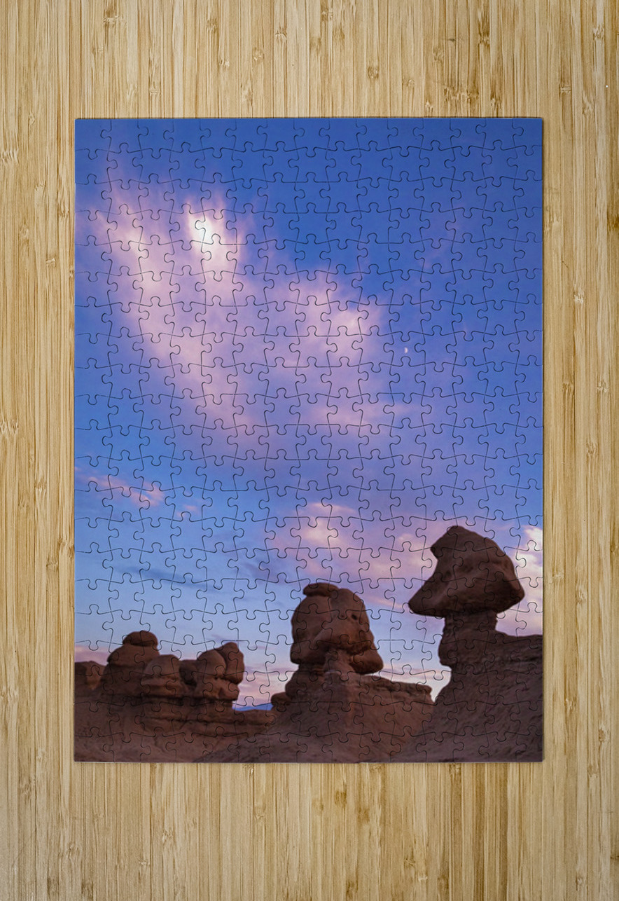 Goblin Valley State Park Sunset Kelley McClure Puzzle printing