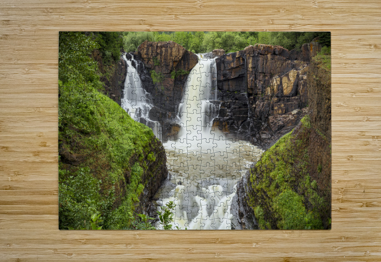 High Falls Overlook Waterfall Kelley McClure Puzzle printing