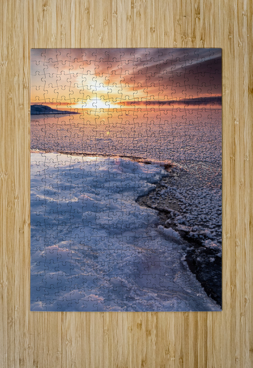 Minnesota North Shore Winter Sunrise Kelley McClure Puzzle printing