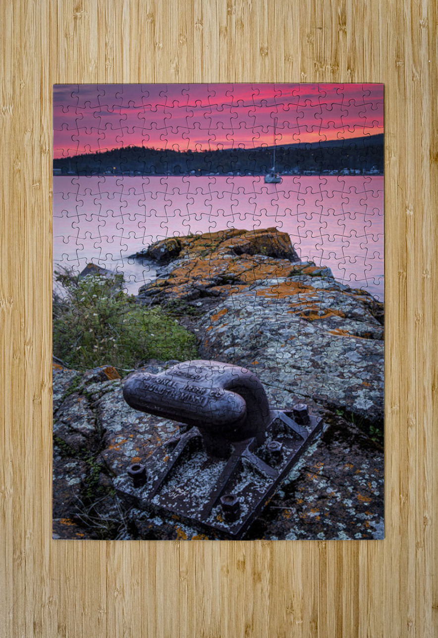 Grand Marais Minnesota Harbor Sunset Kelley McClure Puzzle printing