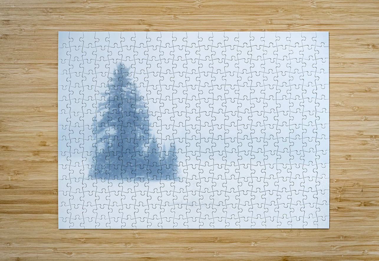 Snowy Frozen Minnesota Island Kelley McClure Puzzle printing