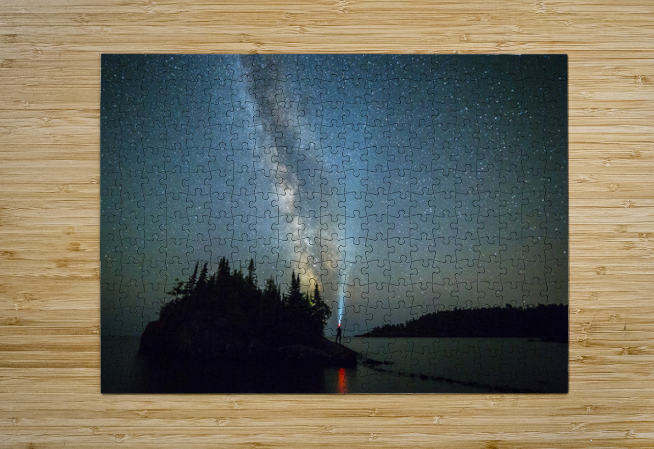 Milky Way Over Lake Superior Kelley McClure Puzzle printing