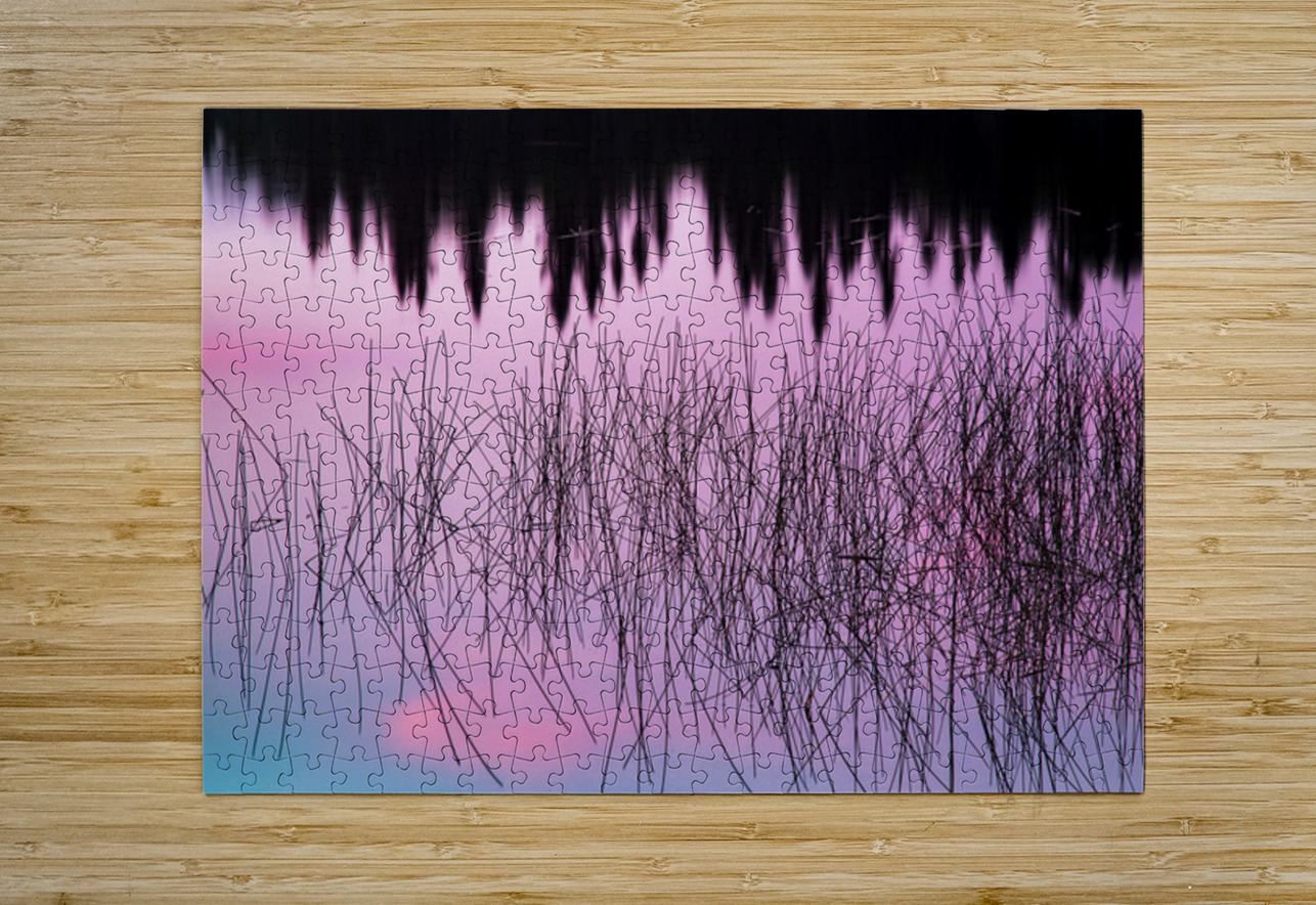 A Weedy Lake Abstract Kelley McClure Puzzle printing