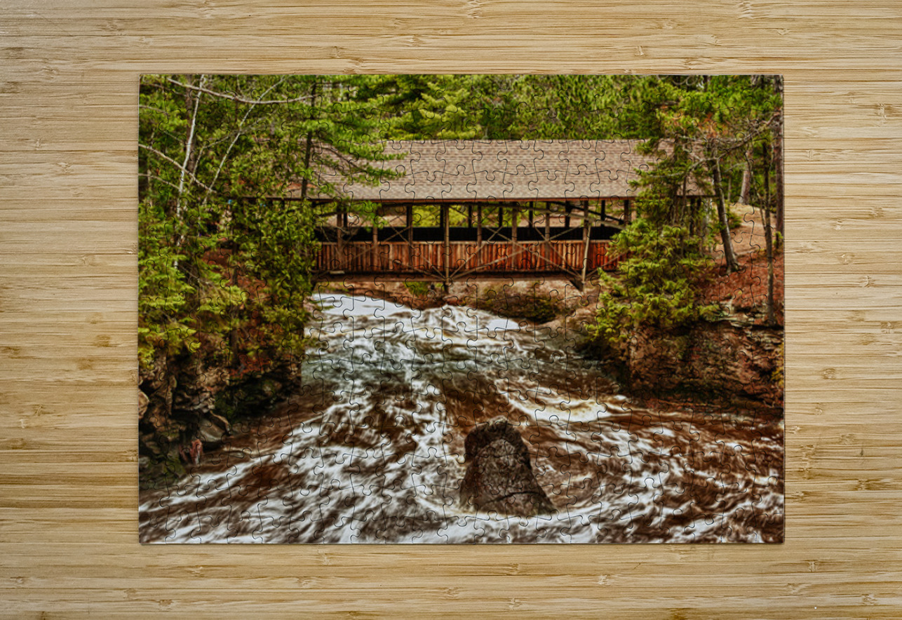 A Bridge Over the Mighty Amnicon River Kelley McClure Puzzle printing
