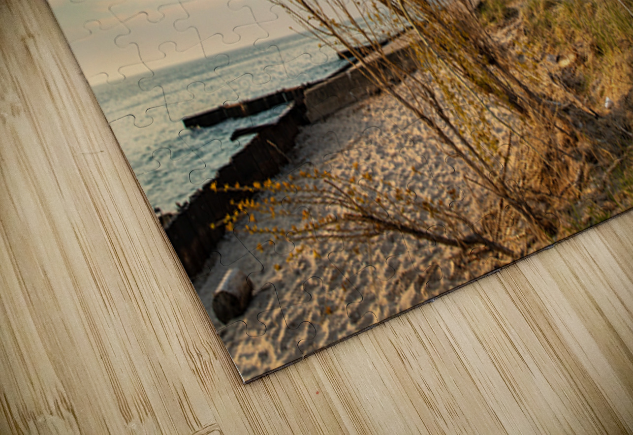Point Betsie Lighthouse On The Beach Kelley McClure Puzzle