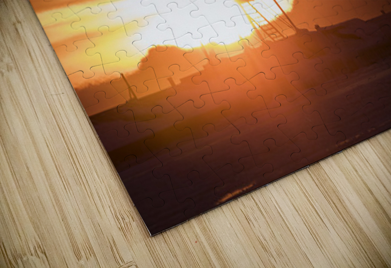 Grand Marais Minnesota Lighthouse Sunset Kelley McClure Puzzle