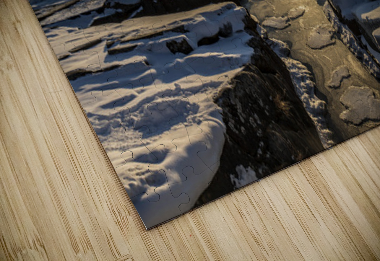 Lake Superior Winter Sunrise Art Kelley McClure Puzzle