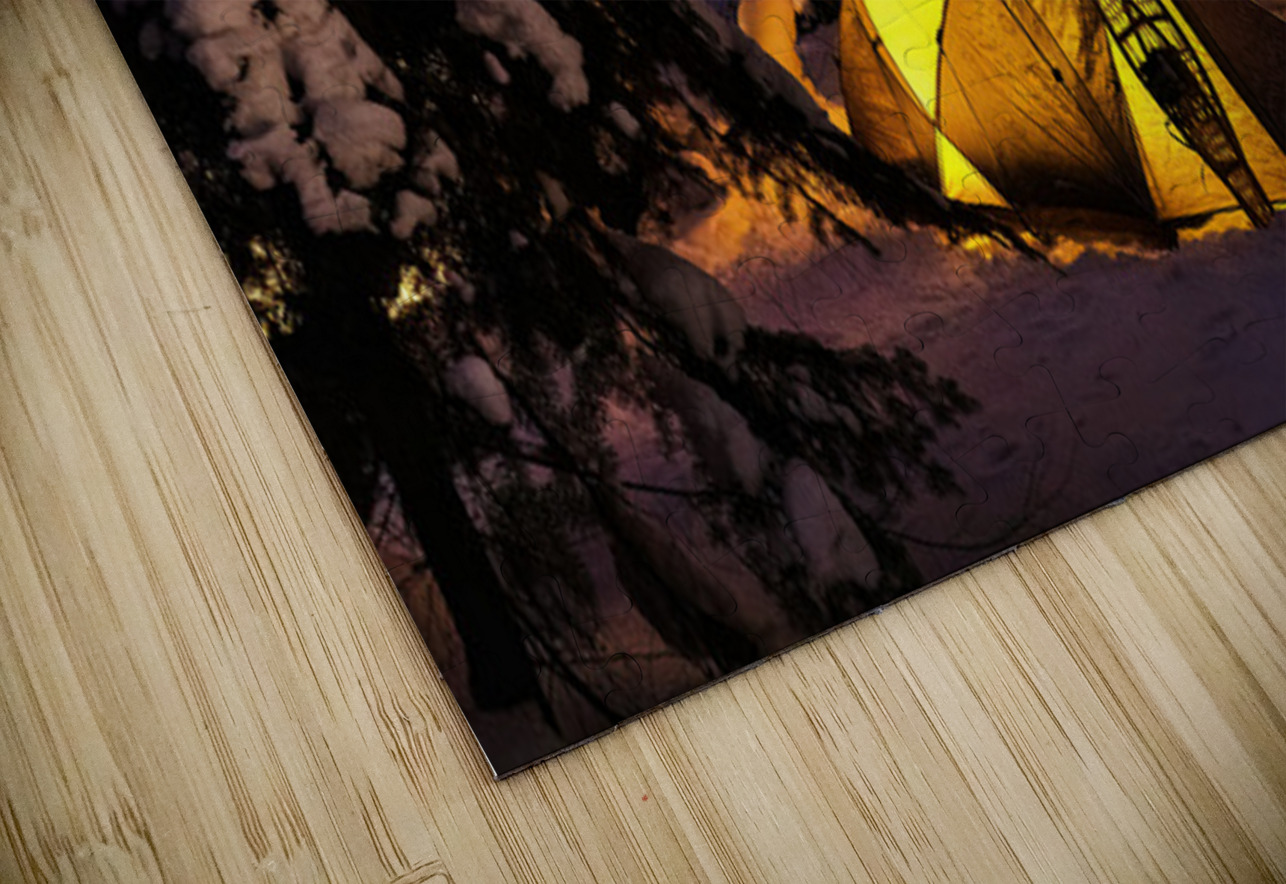 Winter Camping Under the Stars in Minnesota Kelley McClure Puzzle