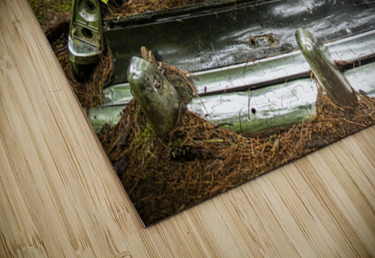 Car with Boulder in Nature Kelley McClure Puzzle