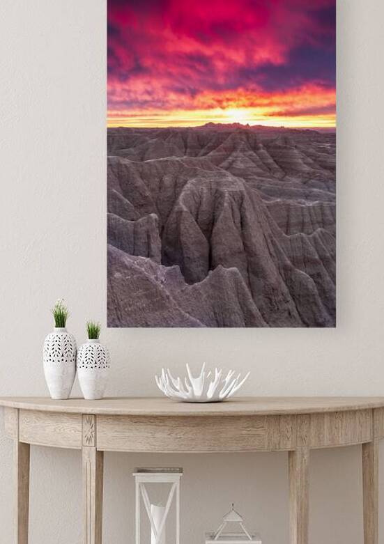 Sunrise Over The Badlands by Kelley McClure