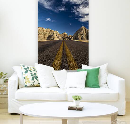 Badlands Freeway Vertical by Kelley McClure