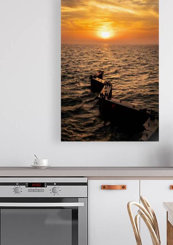 Point Betsie Sunset Over Lake Michigan by Kelley McClure