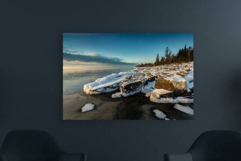 Rocky Lake Superior Sunrise by Kelley McClure