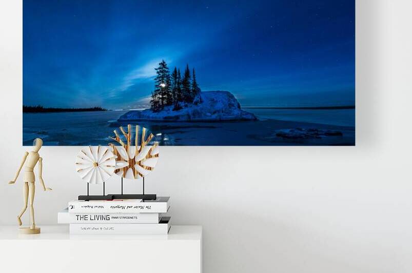 Moonrise Over Lake Superior Minnesota by Kelley McClure