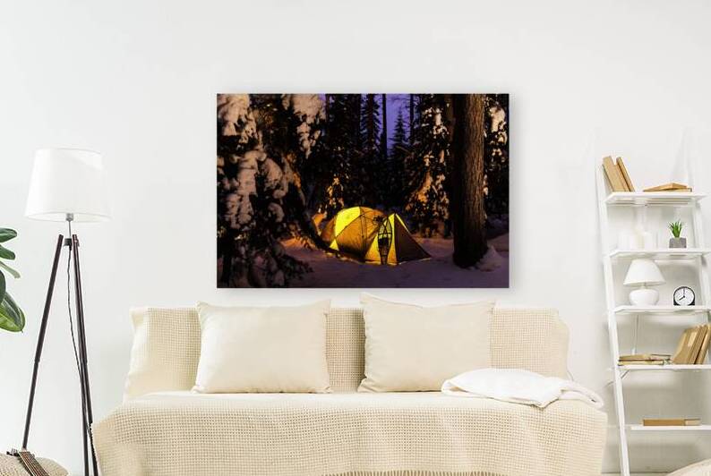 Winter Camping Under the Stars in Minnesota by Kelley McClure